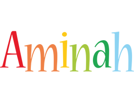 Aminah birthday logo