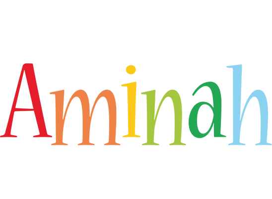 Aminah birthday logo