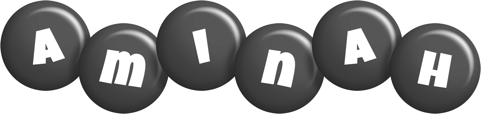 Aminah candy-black logo