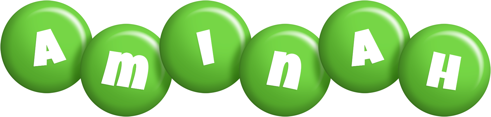 Aminah candy-green logo