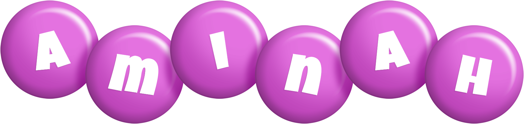 Aminah candy-purple logo