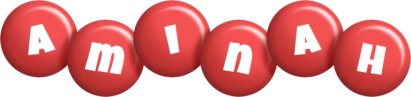 Aminah candy-red logo