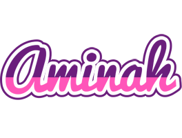 Aminah cheerful logo