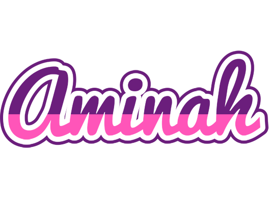 Aminah cheerful logo
