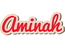 Aminah chocolate logo