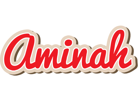 Aminah chocolate logo