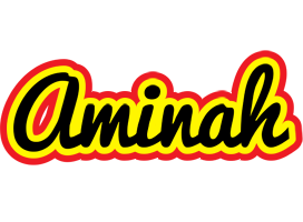 Aminah flaming logo