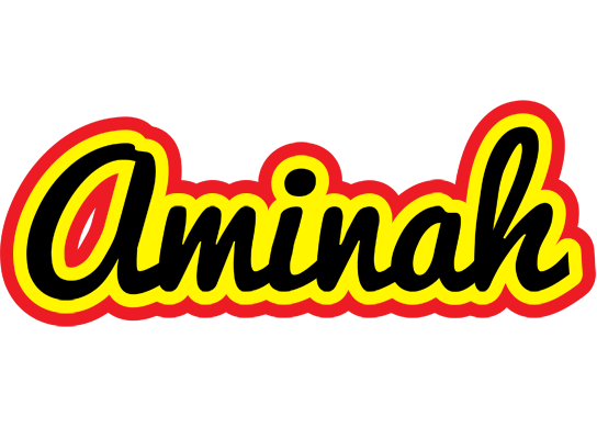Aminah flaming logo