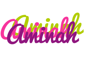 Aminah flowers logo