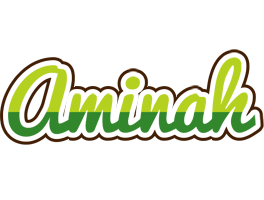 Aminah golfing logo