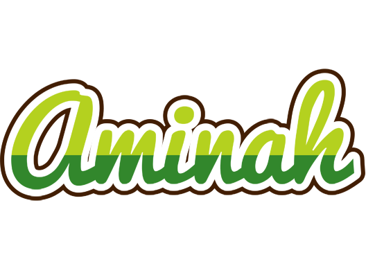 Aminah golfing logo