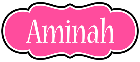 Aminah invitation logo