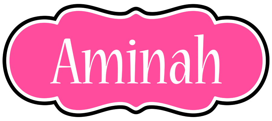 Aminah invitation logo