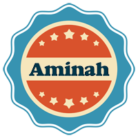 Aminah labels logo