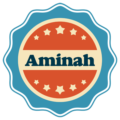 Aminah labels logo