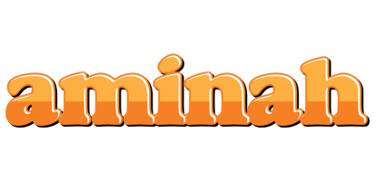 Aminah orange logo