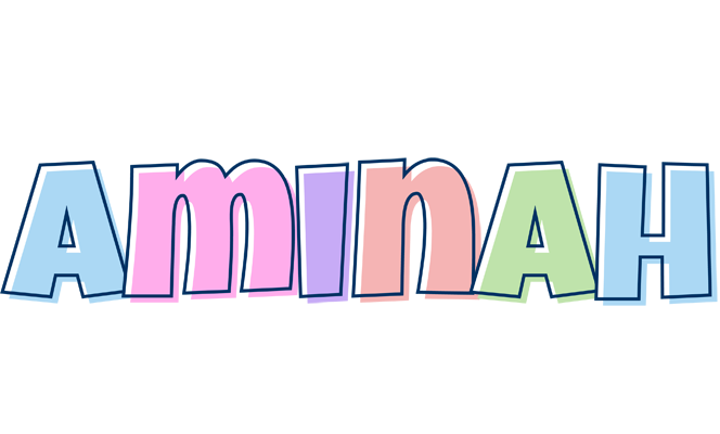 Aminah pastel logo