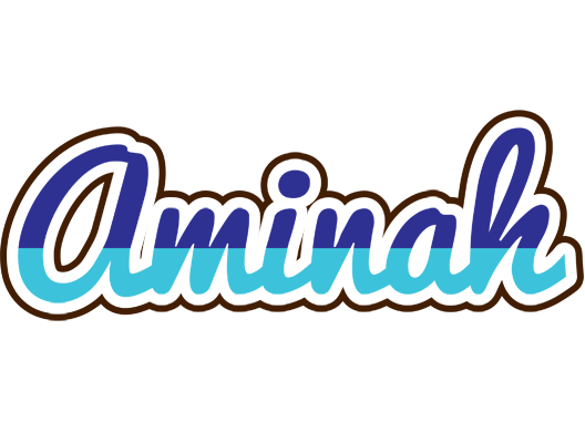 Aminah raining logo