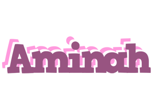 Aminah relaxing logo