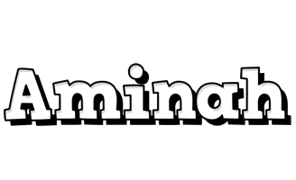 Aminah snowing logo