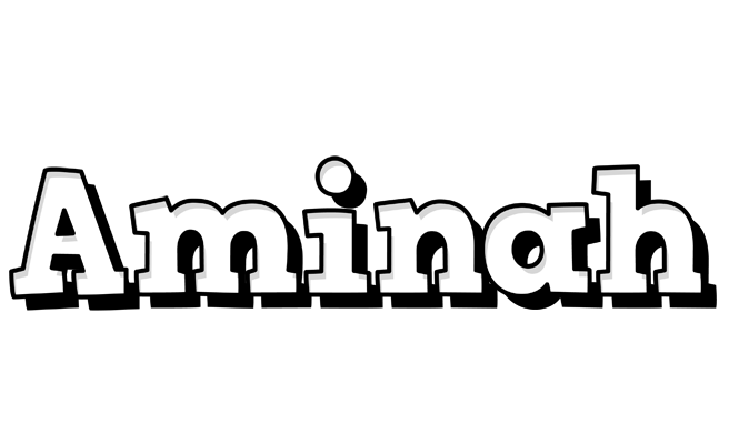 Aminah snowing logo
