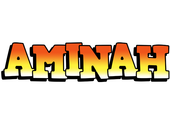 Aminah sunset logo