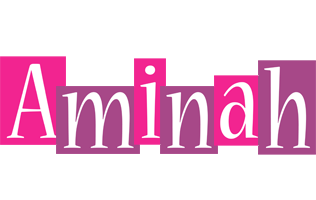 Aminah whine logo