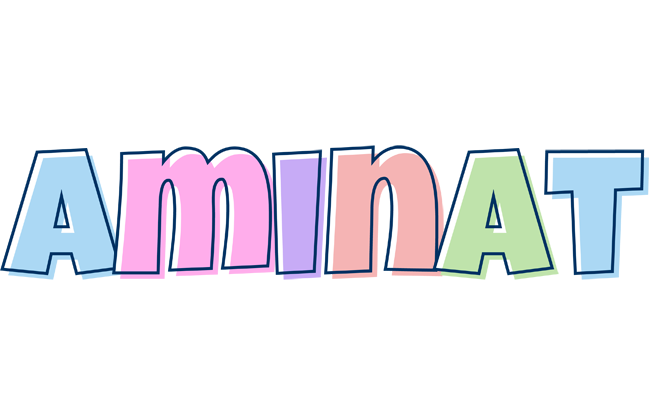 Aminat pastel logo