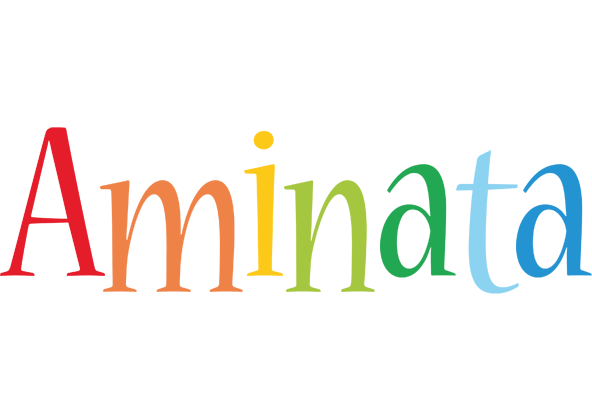 Aminata birthday logo