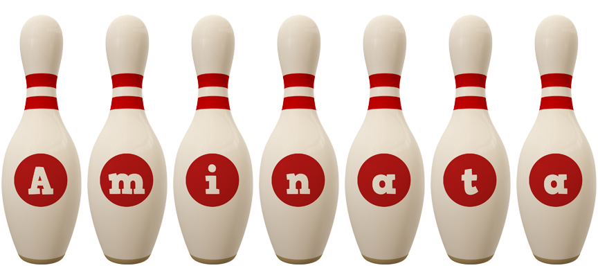 Aminata bowling-pin logo