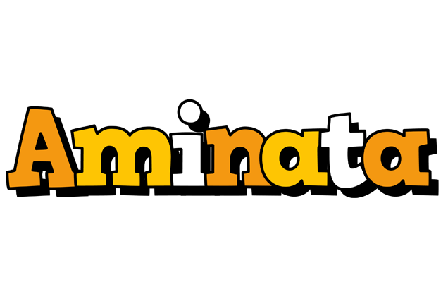 Aminata cartoon logo