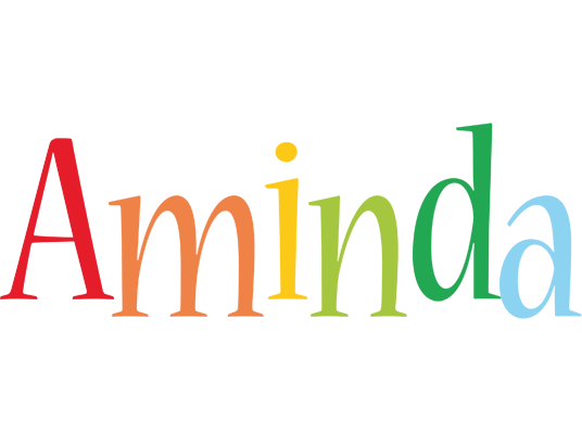 Aminda birthday logo
