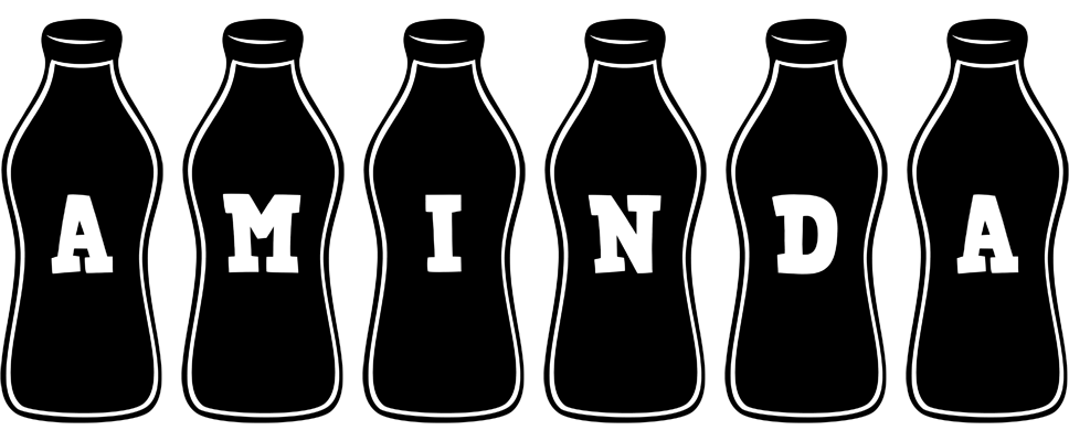 Aminda bottle logo