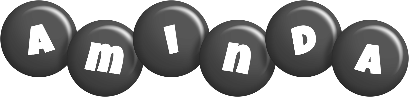 Aminda candy-black logo
