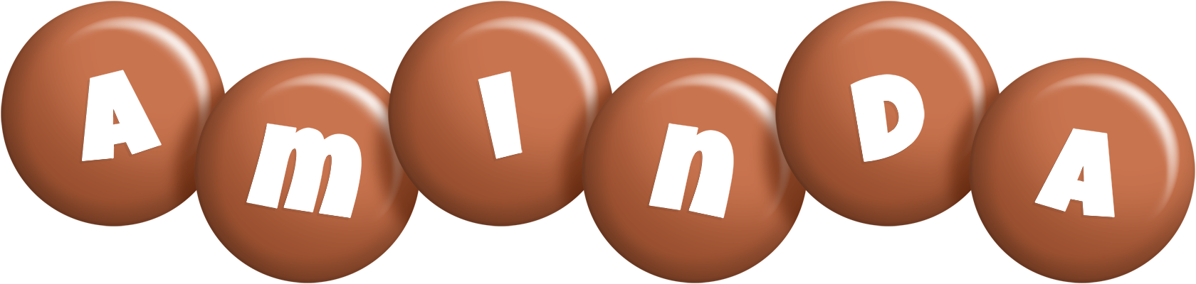 Aminda candy-brown logo