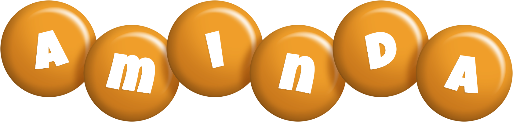 Aminda candy-orange logo