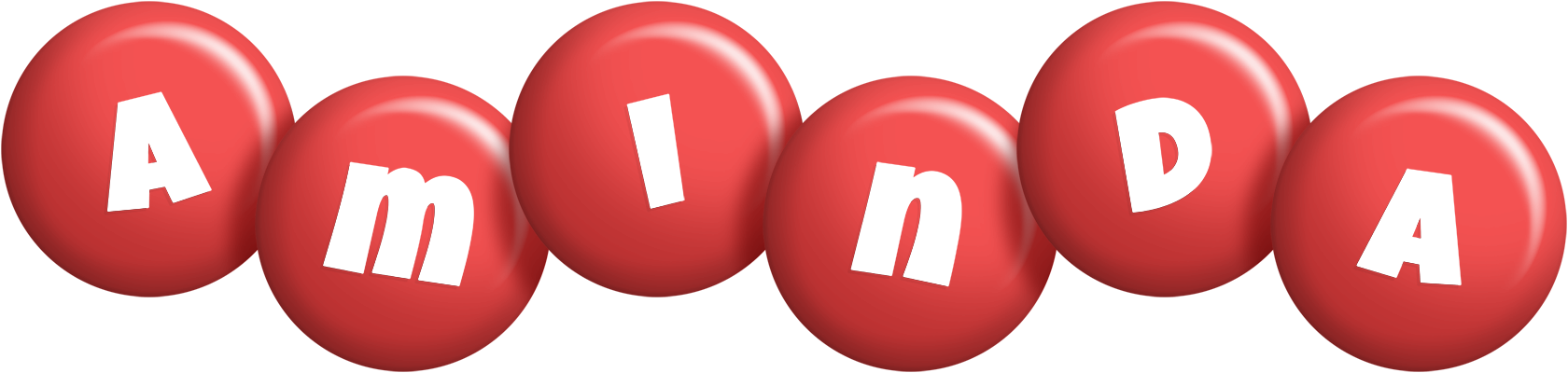 Aminda candy-red logo