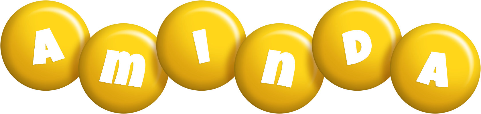 Aminda candy-yellow logo