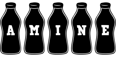 Amine bottle logo