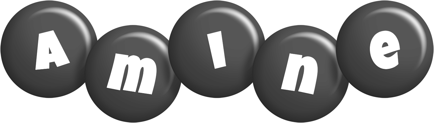 Amine candy-black logo