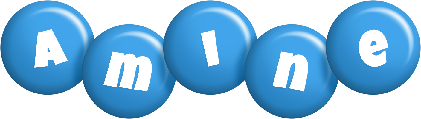 Amine candy-blue logo
