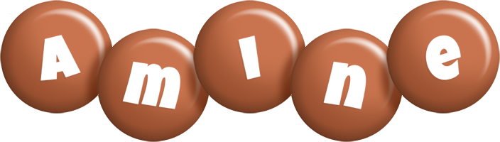 Amine candy-brown logo