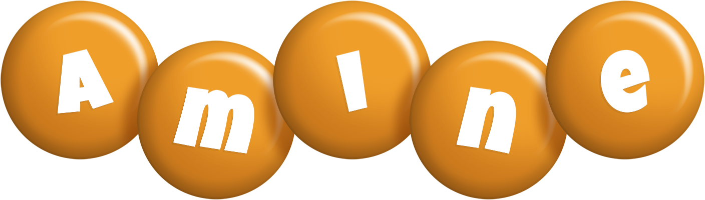 Amine candy-orange logo