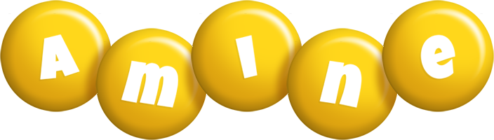 Amine candy-yellow logo