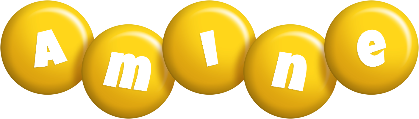 Amine candy-yellow logo