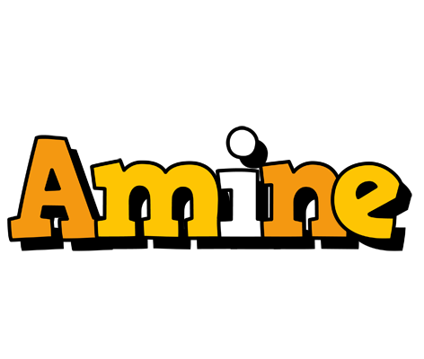 Amine cartoon logo