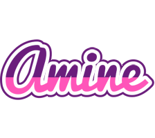 Amine cheerful logo
