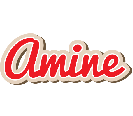 Amine chocolate logo