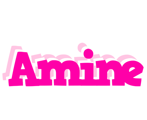 Amine dancing logo