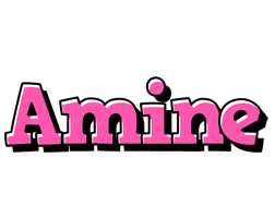 Amine girlish logo